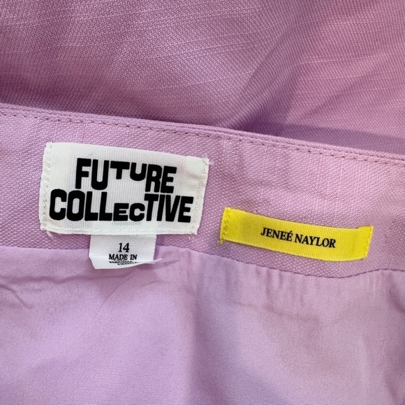 Future Collective Jenee Naylor Lilac Maxi Skirt with Slit (Sz 14) - Picture 9 of 10